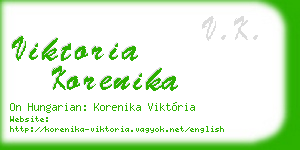 viktoria korenika business card